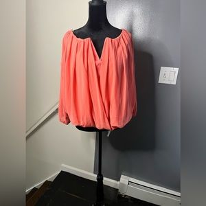 Long Sleeve Coral Top